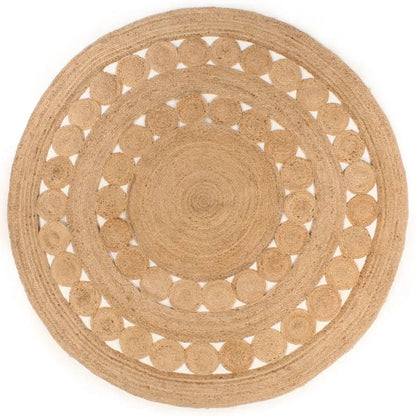 VidaXL Teppich Geflochten Jute 180 Cm Rund