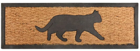  Esschert Design Stufenfußmatte Gummi/Kokos Katze; RB170