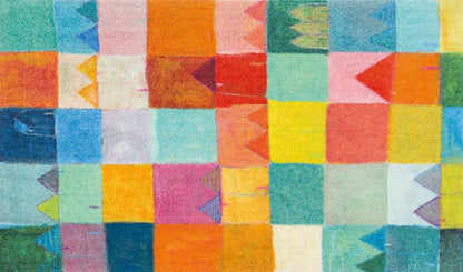  Wash+dry Fußmatte Sonnenstadt Waschbarer Teppich Schmutzmatte , Größe:70 X 120 Cm