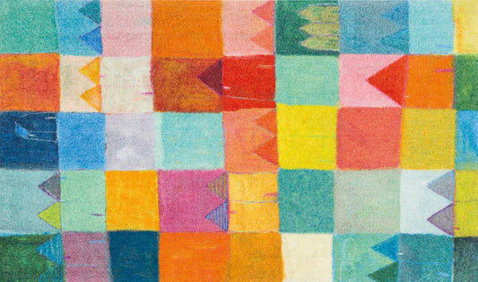  Wash+dry Fußmatte Sonnenstadt Waschbarer Teppich Schmutzmatte , Größe:70 X 120 Cm