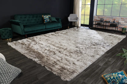  Hochflor Teppich CLOUD 9 250 X 350 Cm Beige Champagner