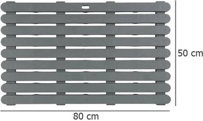Wenko Badematte Indoor & Outdoor Grau, 50 X 80 Cm