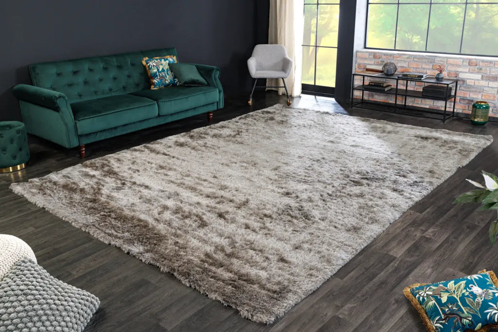  Hochflor Teppich CLOUD 9 250 X 350 Cm Beige Champagner