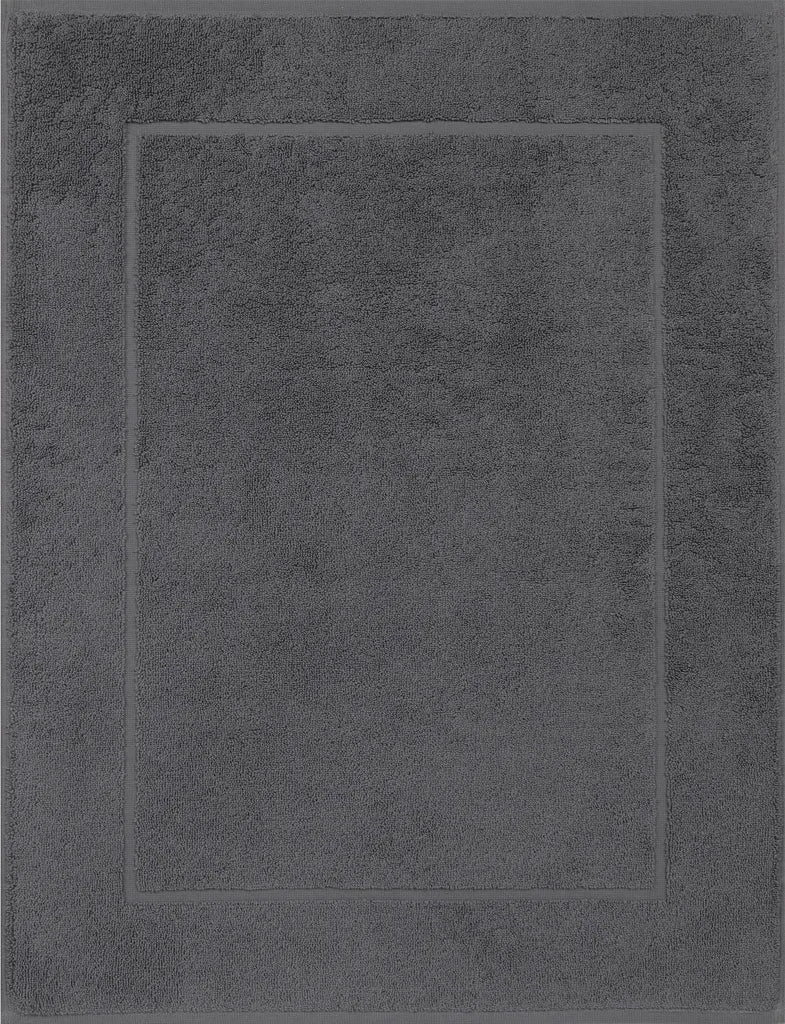  Betz 2er Set Badvorleger Badematte Badteppich Duschvorleger Frottee Größe 50x70 Cm 100% Baumwolle 650g/m² Farbe - Anthrazit