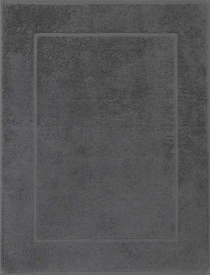  Betz 2er Set Badvorleger Badematte Badteppich Duschvorleger Frottee Größe 50x70 Cm 100% Baumwolle 650g/m² Farbe - Anthrazit