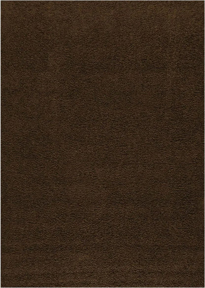  Hochflor Teppich Prime Shaggy Langflor Wohnzimmer Schlafzimmer Modern , Farbe:Braun, Maße:70x250 Cm