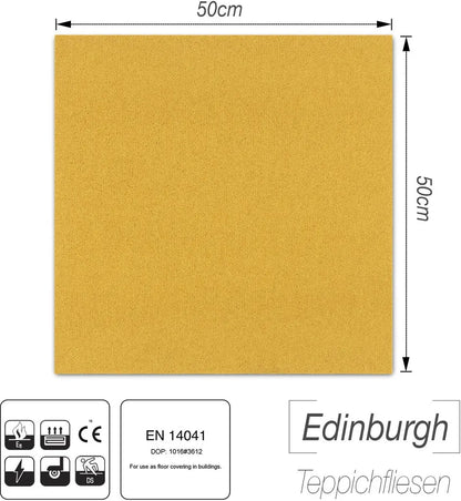  Teppichfliese Edinburgh 50 X 50 Cm Gelb EDG135F05