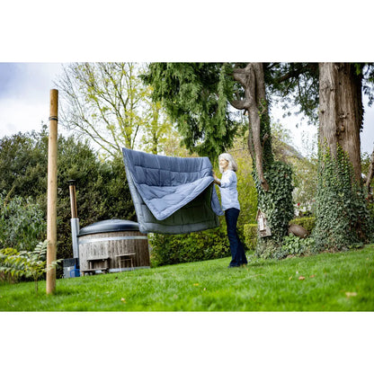  HUDSON Leichte Mikrofaser Bettdecke 200g / M² 140x200cm Stahl & Silber