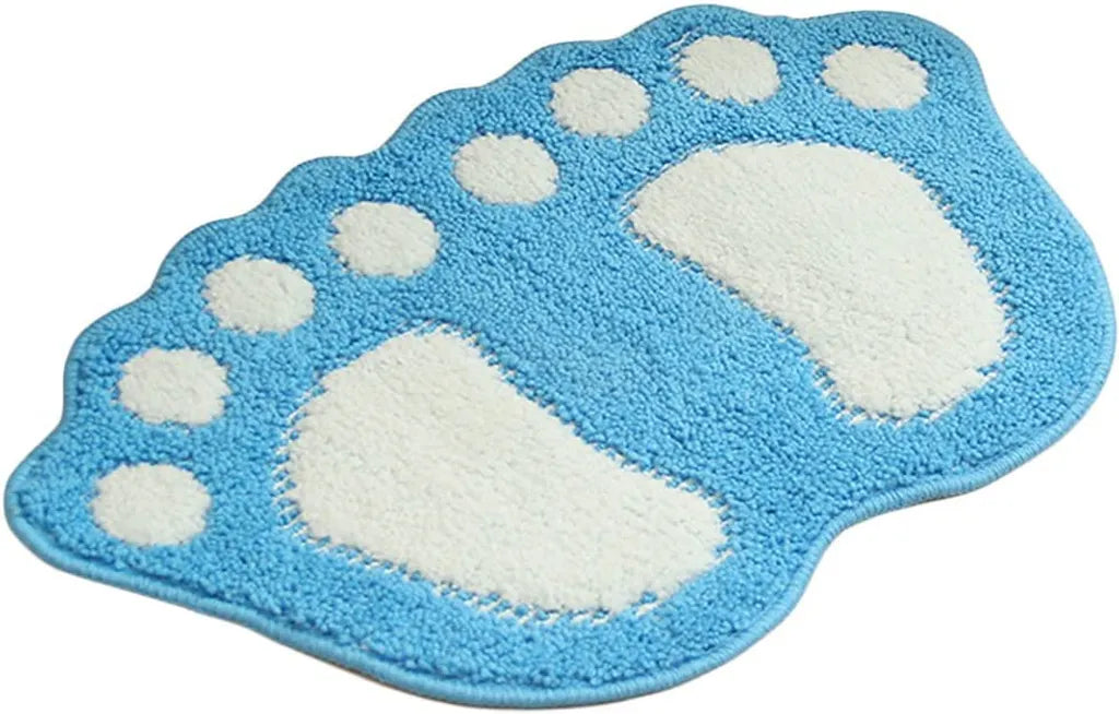  Badematten Badematte Badteppich Fuß Badematte Badvorleger Badezimmer Rutschfest Duschvorleger (Blau)