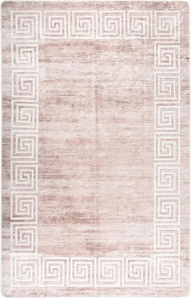  VidaXL Teppich Waschbar 160x230 Cm Beige Rutschfest