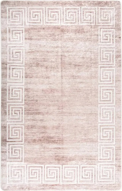  VidaXL Teppich Waschbar 160x230 Cm Beige Rutschfest