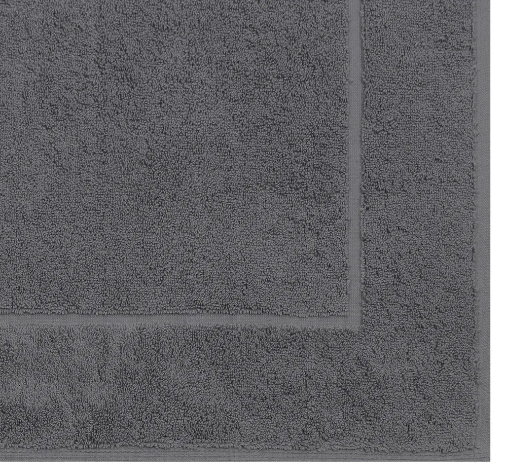  Betz 2er Set Badvorleger Badematte Badteppich Duschvorleger Frottee Größe 50x70 Cm 100% Baumwolle 650g/m² Farbe - Anthrazit