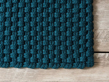  PAD Fussmatte UNI PETROL 72x92 Matte Outdoor Teppich Pad Concept Badematte Blau