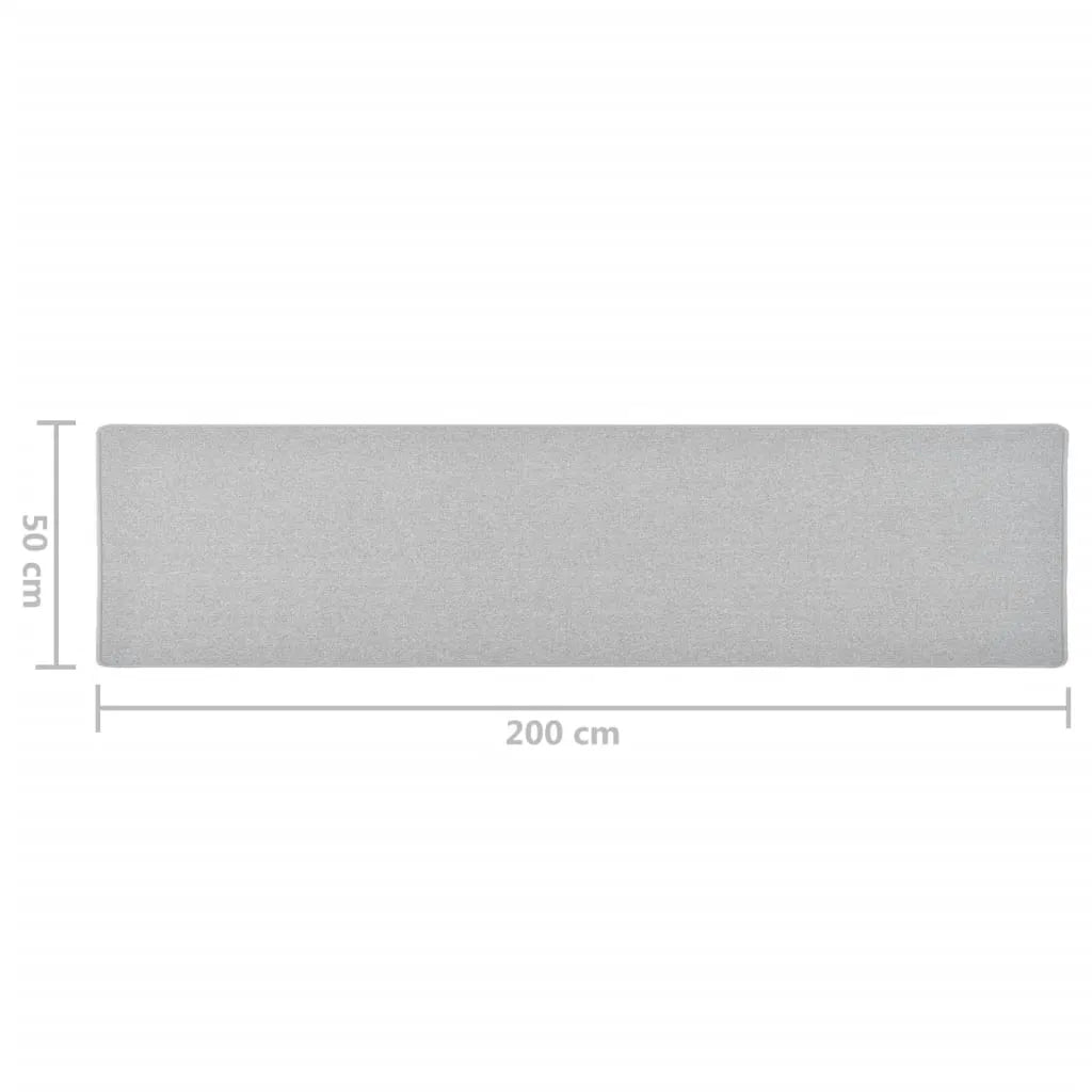  VidaXL Teppichläufer Hellgrau 50x200 Cm