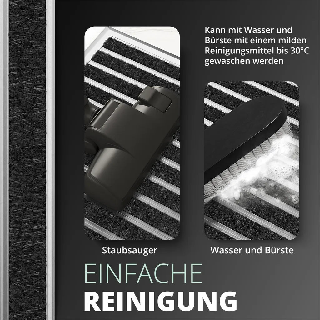  Fußmatte Außen Grau 55 X 90 Cm, Aluminium Fußmatten, Fußabtreter Außen, Schmutzfang Alu, Schmutzfangmatte Außenbereich, Fussmatte Aussenbereich, Türmatte Außen, Fußabstreifer Hauseingang, Abtreter