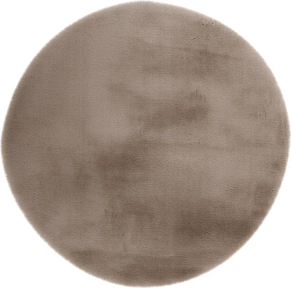  Kayoom - Hochflor Teppich Rabbit Light 525 Taupe Grösse: Ø 160cm RUND