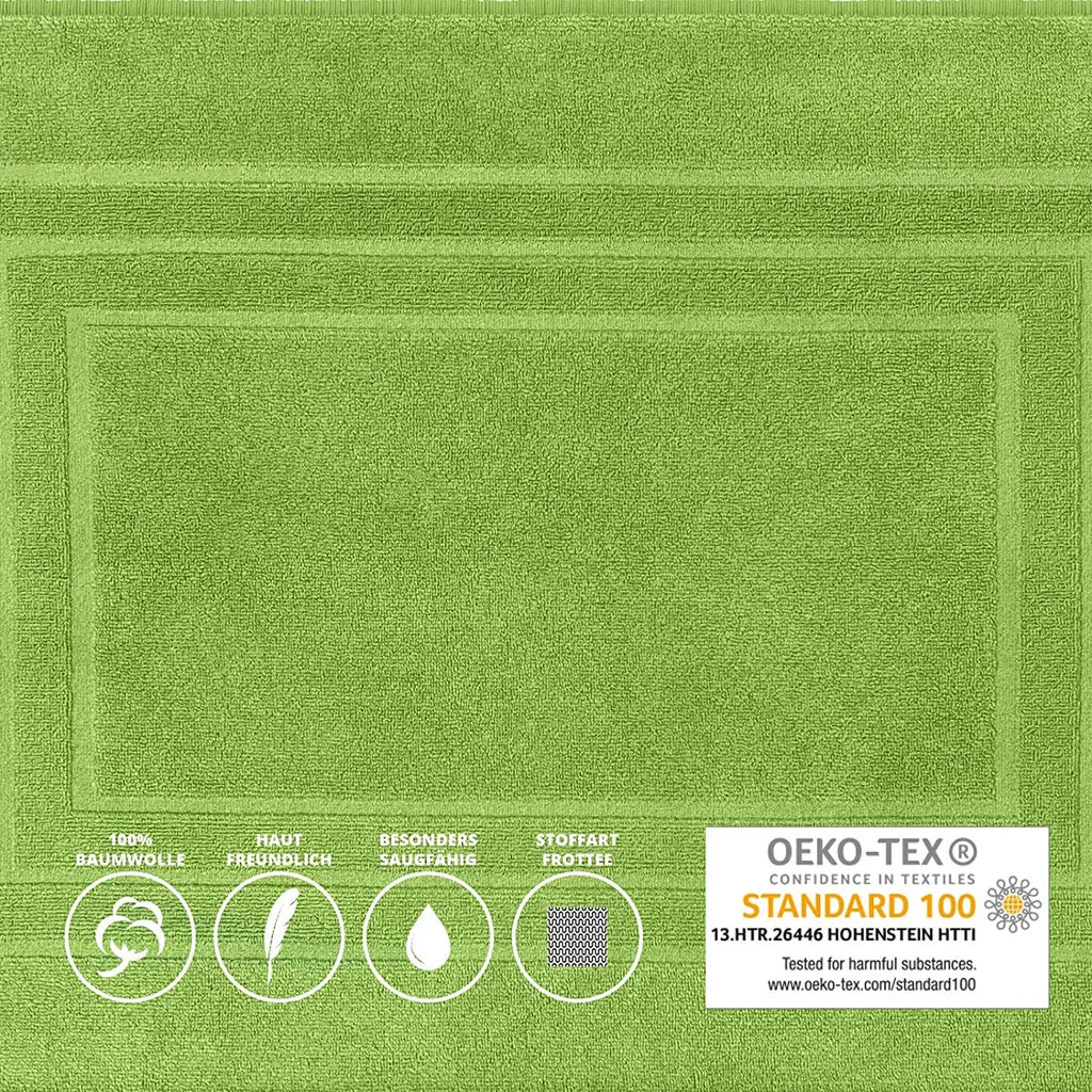  2er-Pack Frottee Duschvorleger 50x70 Cm Grün