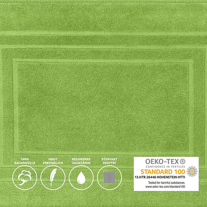  2er-Pack Frottee Duschvorleger 50x70 Cm Grün