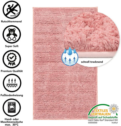  Badematte Shine Rosa 70 X 120 Cm