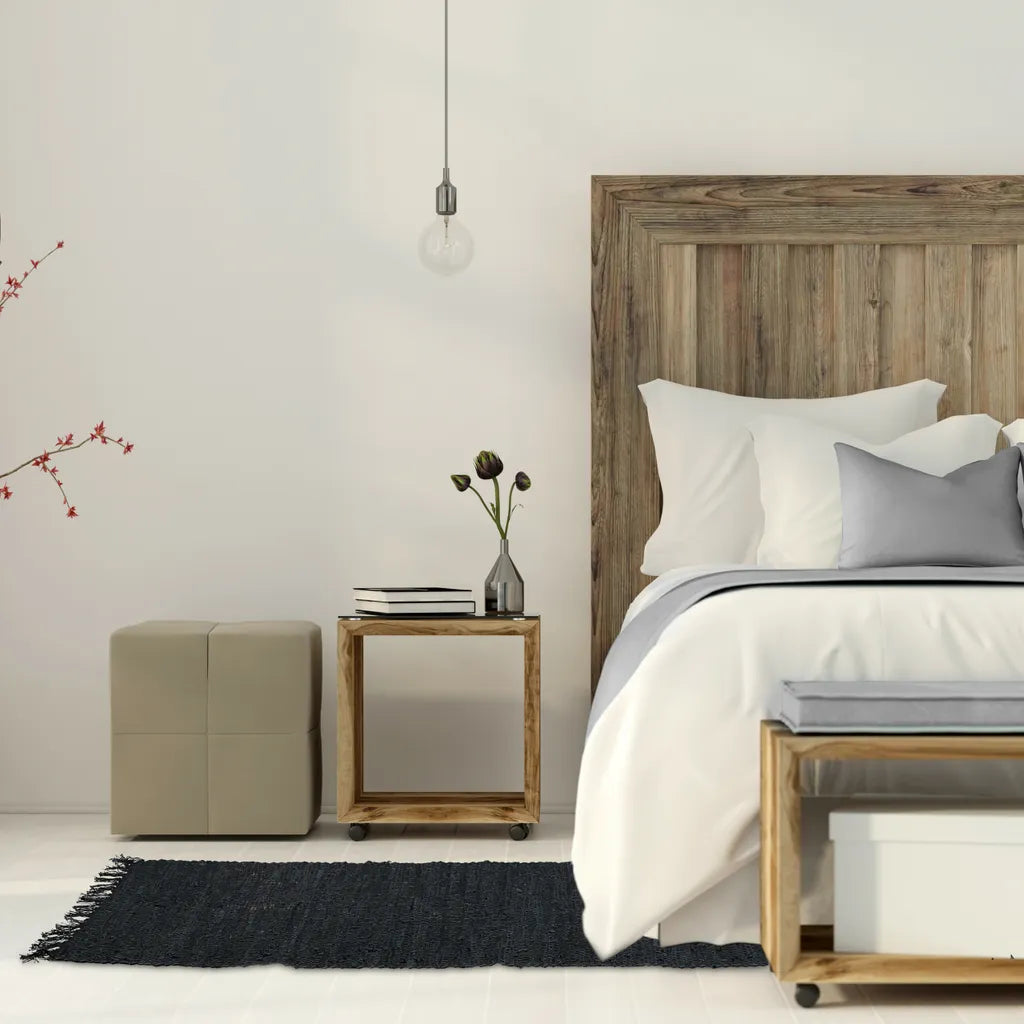  Relaxdays Flickenteppich Aus Leder & Baumwolle