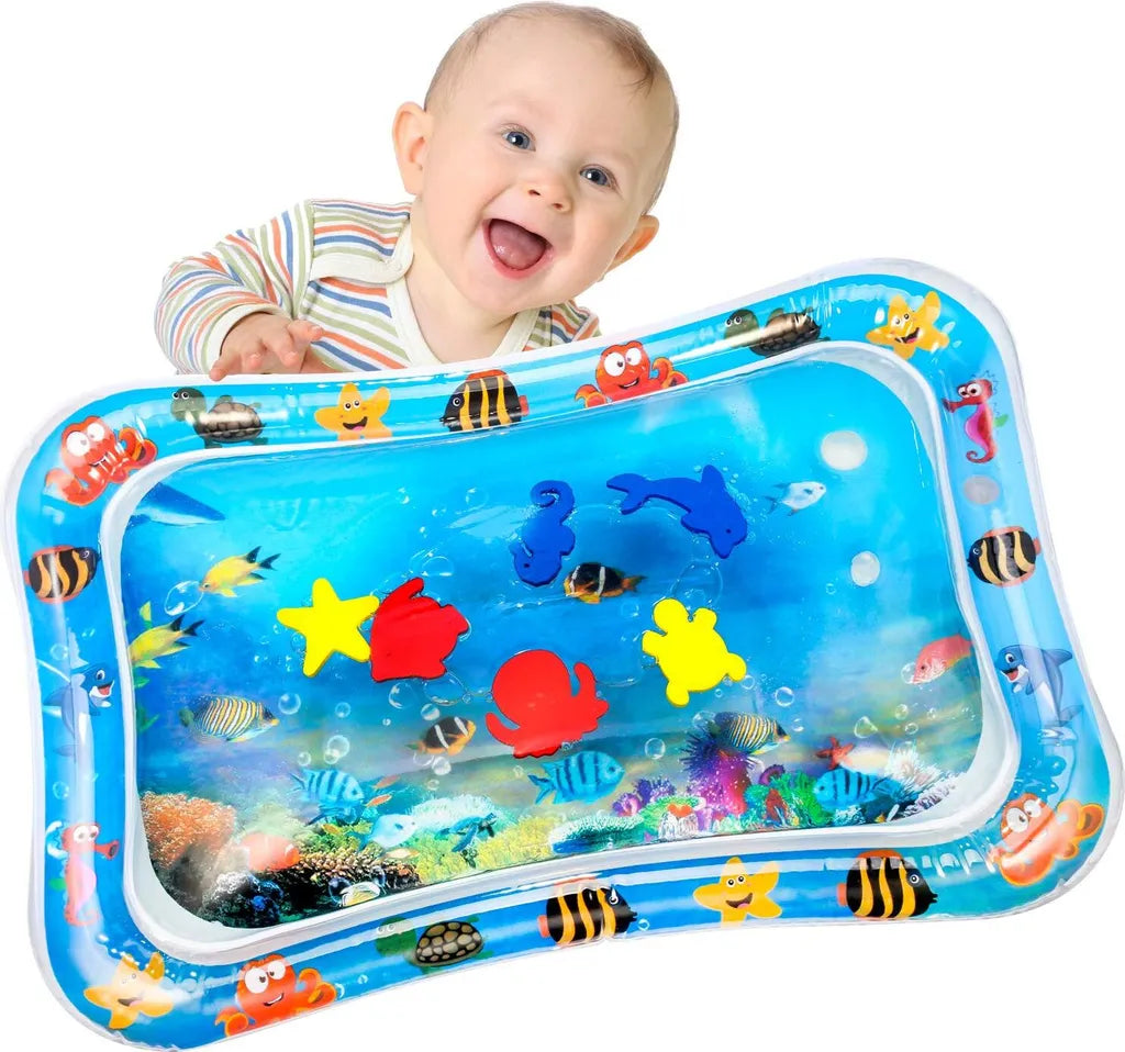  Baby Aufblasbare Wassermatte Für Kinder Kleinkinder Aufblasbare Wasser-Spielmatte Kleinkinder Spielmatte Frühe Entwicklung Perfektes Sensorisches Spielzeug