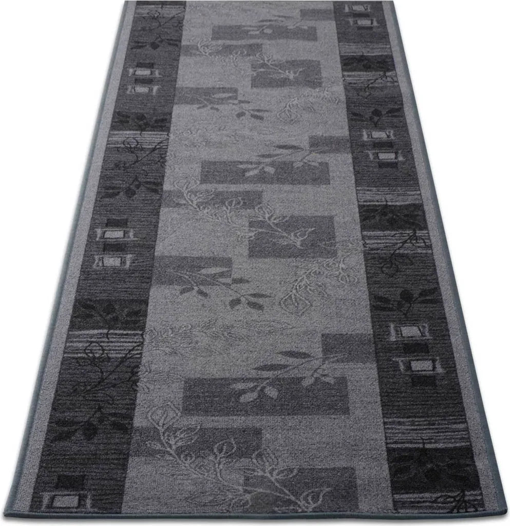  Teppich-Läufer Auf Maß Gekettelt Akzent Grau Breite: 80 Cm, Länge: 200 Cm