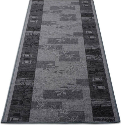  Teppich-Läufer Auf Maß Gekettelt Akzent Grau Breite: 80 Cm, Länge: 200 Cm