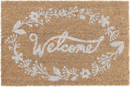  Relaxdays Kokos Fußmatte "Welcome"