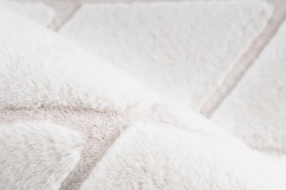  Kayoom - Hochflor Teppich Vivica 225 Weiß / Creme Grösse: 160cm X 230cm