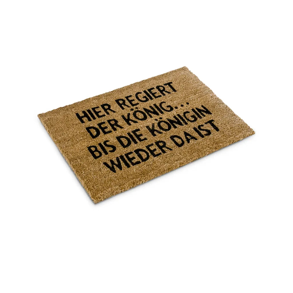  Relaxdays Fußmatte Kokos KÖNIGIN