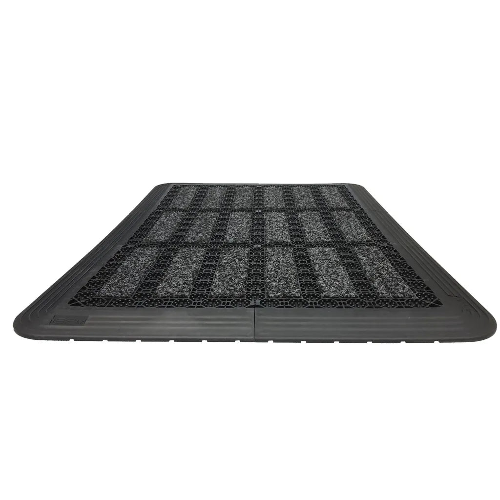  Fußmatte Außen Grau 53 X 73 Cm, Schuhabstreifer Aus Thermoplastic Elastomer (TPE), Fußabtreter Außen, Schmutzfangmatte Außenbereich, Fussmatte Aussenbereich, Türmatte Außen, Fußabstreifer Hauseingang