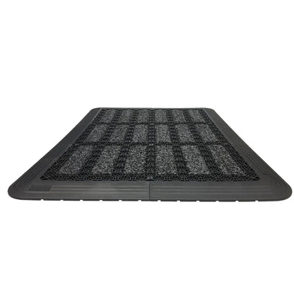  Fußmatte Außen Grau 53 X 73 Cm, Schuhabstreifer Aus Thermoplastic Elastomer (TPE), Fußabtreter Außen, Schmutzfangmatte Außenbereich, Fussmatte Aussenbereich, Türmatte Außen, Fußabstreifer Hauseingang
