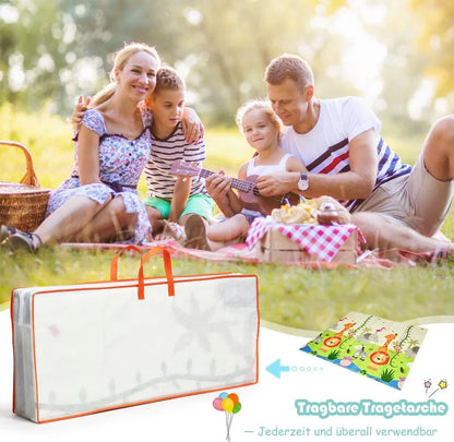  COSTWAY Baby Spielmatte Faltbar, Babymatte Doppelseitig, Krabbelmatte Aus XPE Material, Krabbeldecke, Spielteppich Für Babys, S?uglinge Und Kleinkinder, 200 X 180 Cm Grün