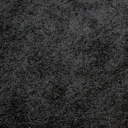  Merinos Shaggy Plus Black Hochflor Rund, Größe:120 X 120 Cm