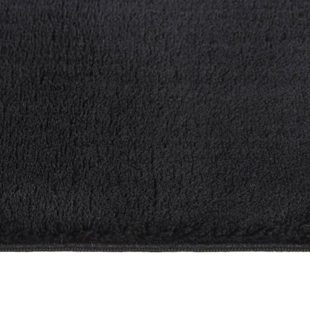  VidaXL Teppich Shaggy Waschbar Weich 160x230 Cm Rutschfest Schwarz