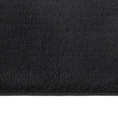  VidaXL Teppich Shaggy Waschbar Weich 160x230 Cm Rutschfest Schwarz