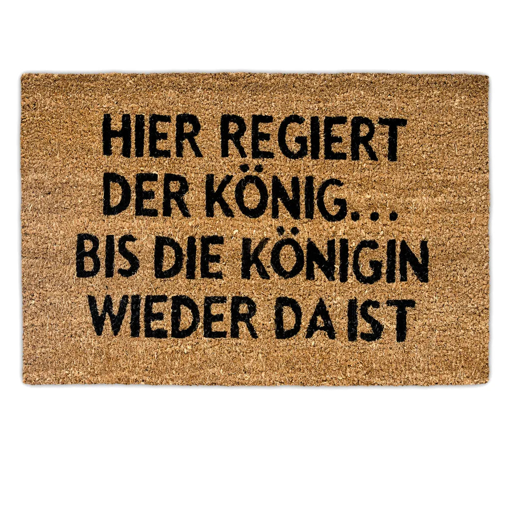  Relaxdays Fußmatte Kokos KÖNIGIN