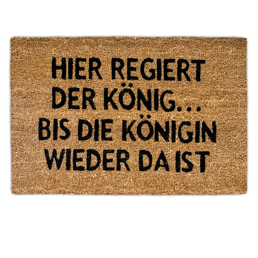  Relaxdays Fußmatte Kokos KÖNIGIN