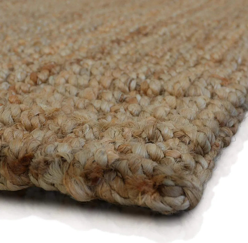  Jute-Teppich Urbano Bouclégarn Nature-Teppich Naturfaser Handgewebt 200 X 290 Cm