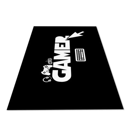  Jungengel Teppich Gamer Player Spiele Zocker Läufer Zimmer Unterlage Matte Schwarz : 180x280 Cm