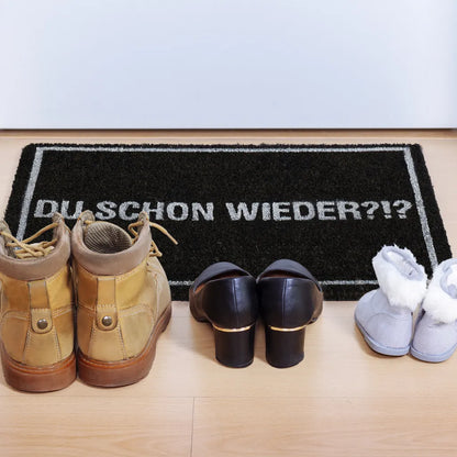  Relaxdays Fußmatte Kokos "Du Schon Wieder"