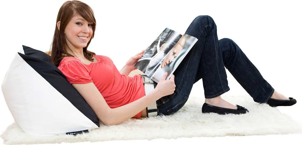  Bookworm Lesekissen - Ergonomisches Keilkissen Nackenkissen Mit Mikroperlen