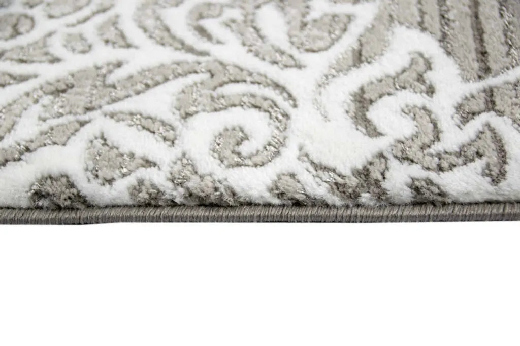  Moderner Teppich Designer Teppich Orientteppich Wohnzimmer Teppich Mit Ornamente Meliert In Grau Creme Anthrazit Größe - 200 X 290 Cm