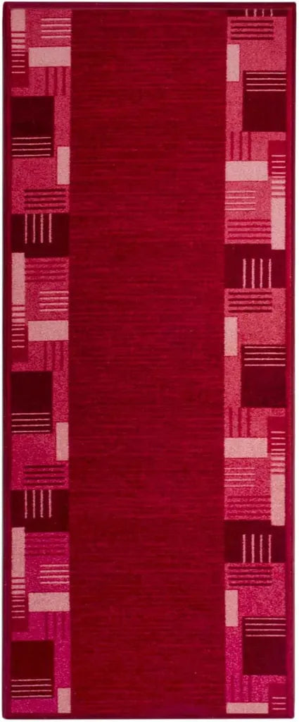  Teppich-Läufer Auf Maß Gekettelt Murano Rot 67x150 Cm