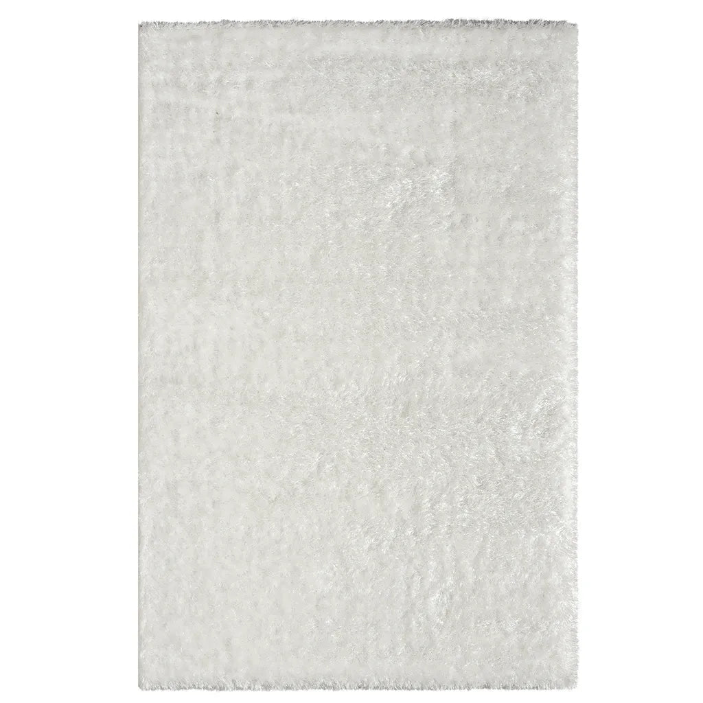  Hochflor Teppich Wohnzimmer Shaggy Super Weich Soft Pastellfarben Einfarbig, Farbe:Weiß, Maße:120x170 Cm