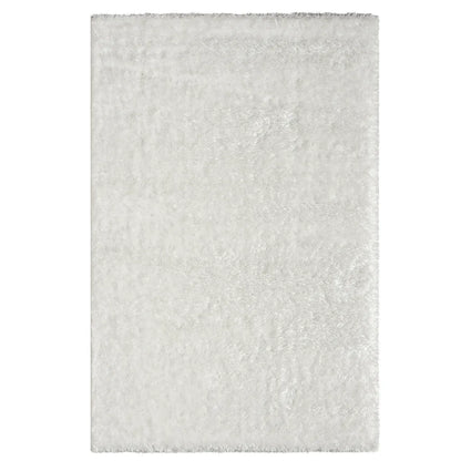  Hochflor Teppich Wohnzimmer Shaggy Super Weich Soft Pastellfarben Einfarbig, Farbe:Weiß, Maße:120x170 Cm