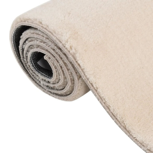  VidaXL Teppich Shaggy Waschbar Weich 160x230 Cm Rutschfest Beige