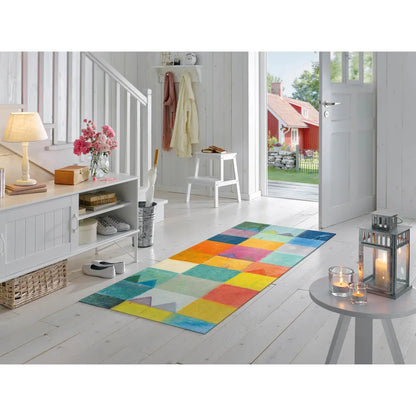  Wash+dry Fußmatte Sonnenstadt Waschbarer Teppich Schmutzmatte , Größe:80 X 200 Cm