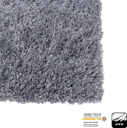  Badteppich Wave Rutschsicher & Schnelltrocknend Grau/Weiß 70x100 Cm