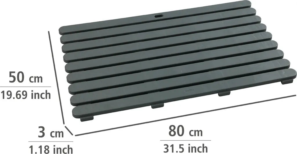 Wenko Badematte Indoor & Outdoor Grau, 50 X 80 Cm
